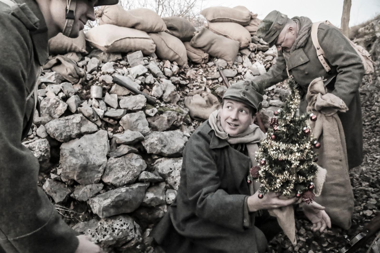 Natale in trincea nel 1916, i festeggiamenti sul fronte carsico